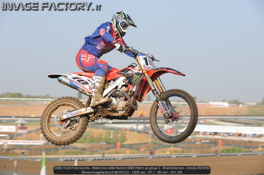 2009-10-04 Franciacorta - Motocross delle Nazioni 0846 Warm up group 2 - Brad Anderson - Honda 450 ENG